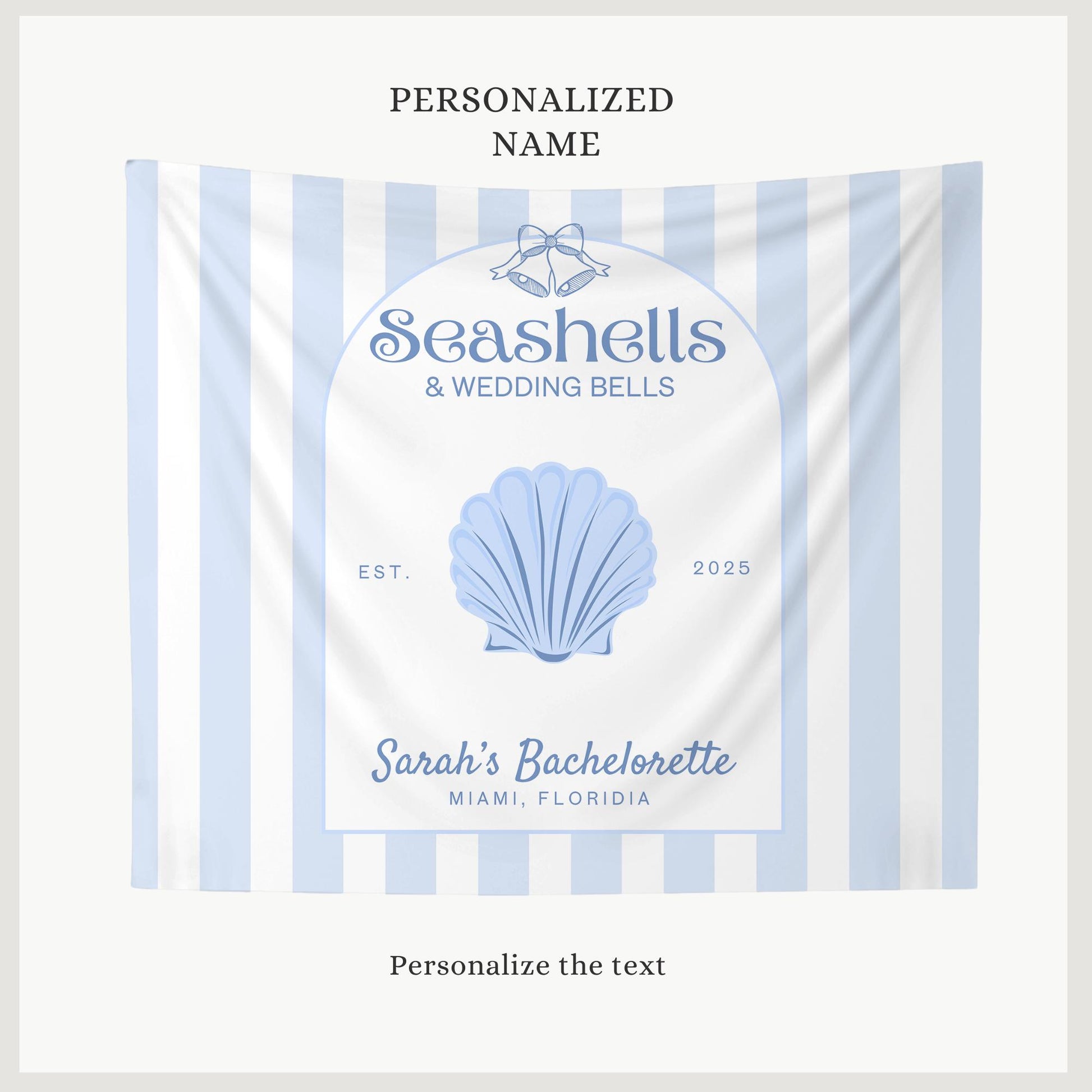 Seashells and Wedding Bells bachelorette Party Banner Beach Bach Decor Last Toast on the coast Hen do Sign bridal shower bach decorations