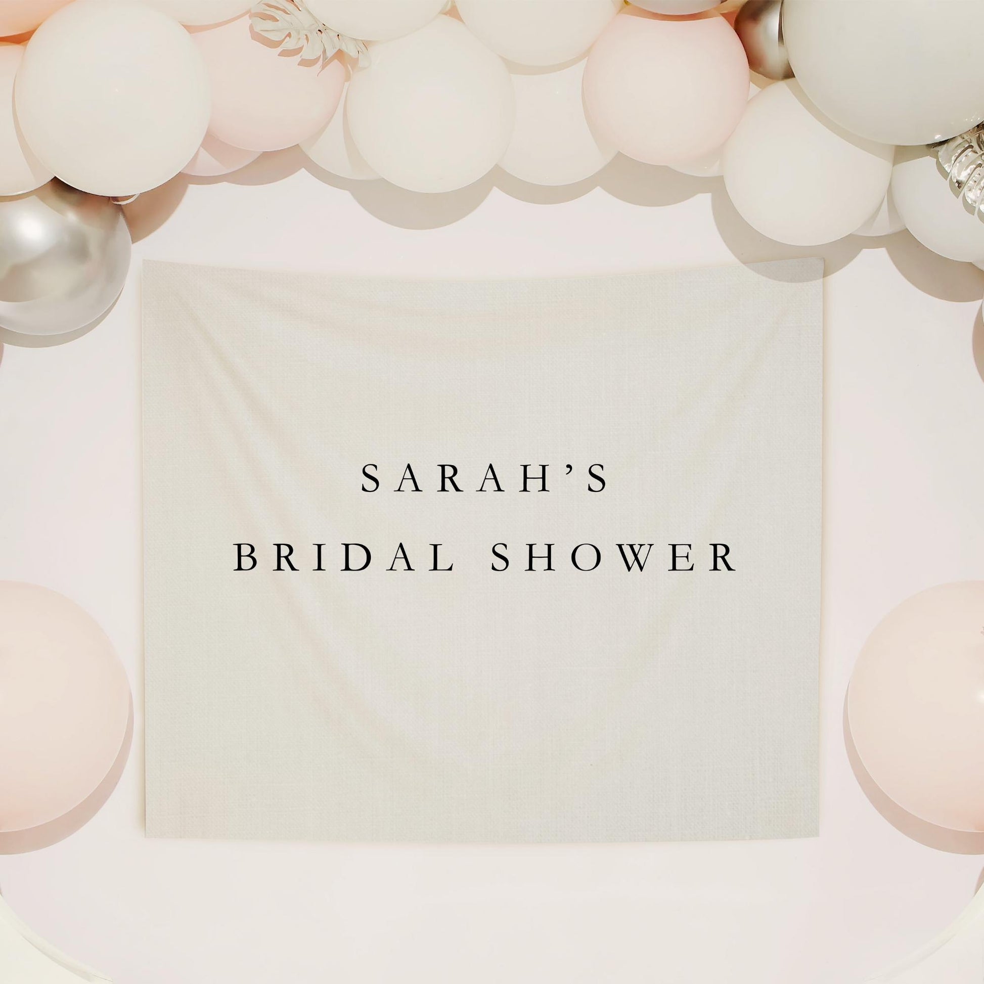 Personalized Bridal Shower Banner Custom Wedding Shower Banner Fabric Sign Fabric Bridal Shower Decor Hanging Linen Backdrop Welcome Sign