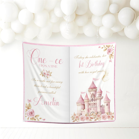 Once Upon a time Birthday Princess First Birthday Party Royal First Birthday Welcome Sign Princess 1st Birthday Fairytale Birthday