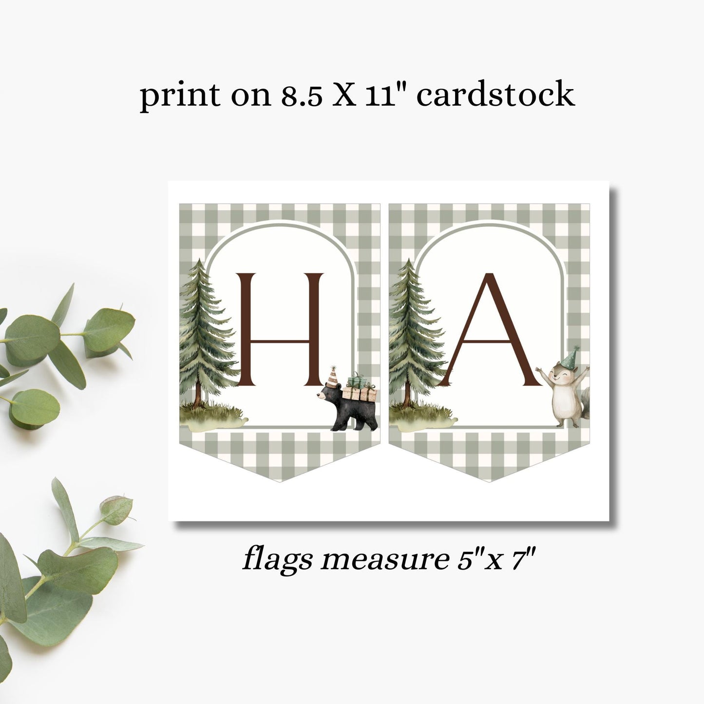 One Happy Camper Birthday Banner, Rustic Camping Party Decor, First Birthday Bash, Woodland Adventure Theme