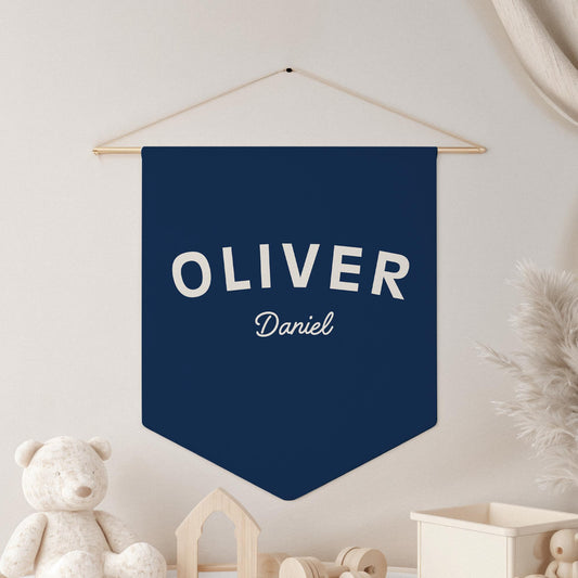 Custom Name Pennant Custom Pennant Personalized Name Wall Banner Kids Nursery Decor Baby Room Decor Boyhood Pennant Custom Name Flag