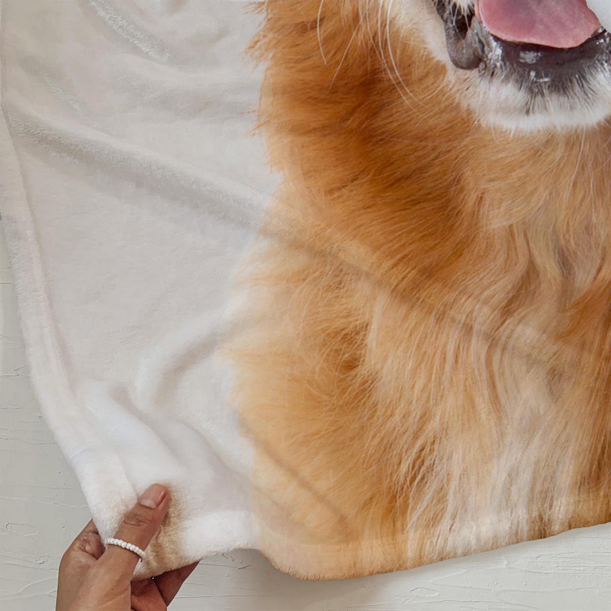 Pet Photo Blanket, Custom Pet Photo Throw, Personalized Dog Lover Keepsake, Unique Memorial Blanket for Pet Owners