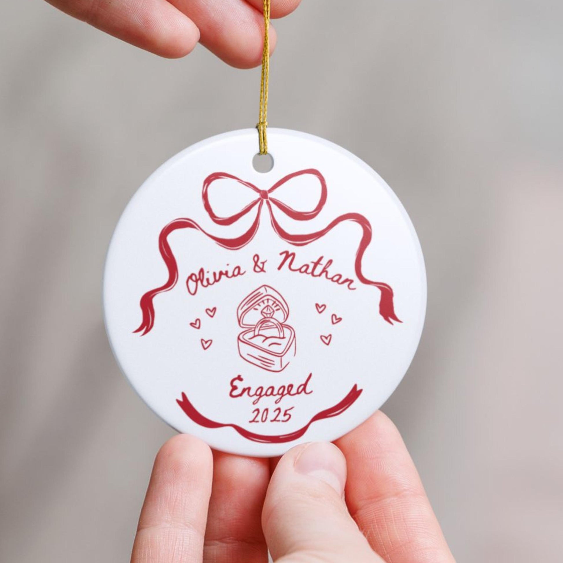 Engaged Ornament, Christmas Engaged, Christmas Ornament, Customized Ornament, Personalized Gift, Engaged Keepsake, Couples Ornament, Christmas Keepsake, Personalised Gift, Mr Mrs Keepsake, Married Ornament, Our First Christmas, First Xmas Engaged