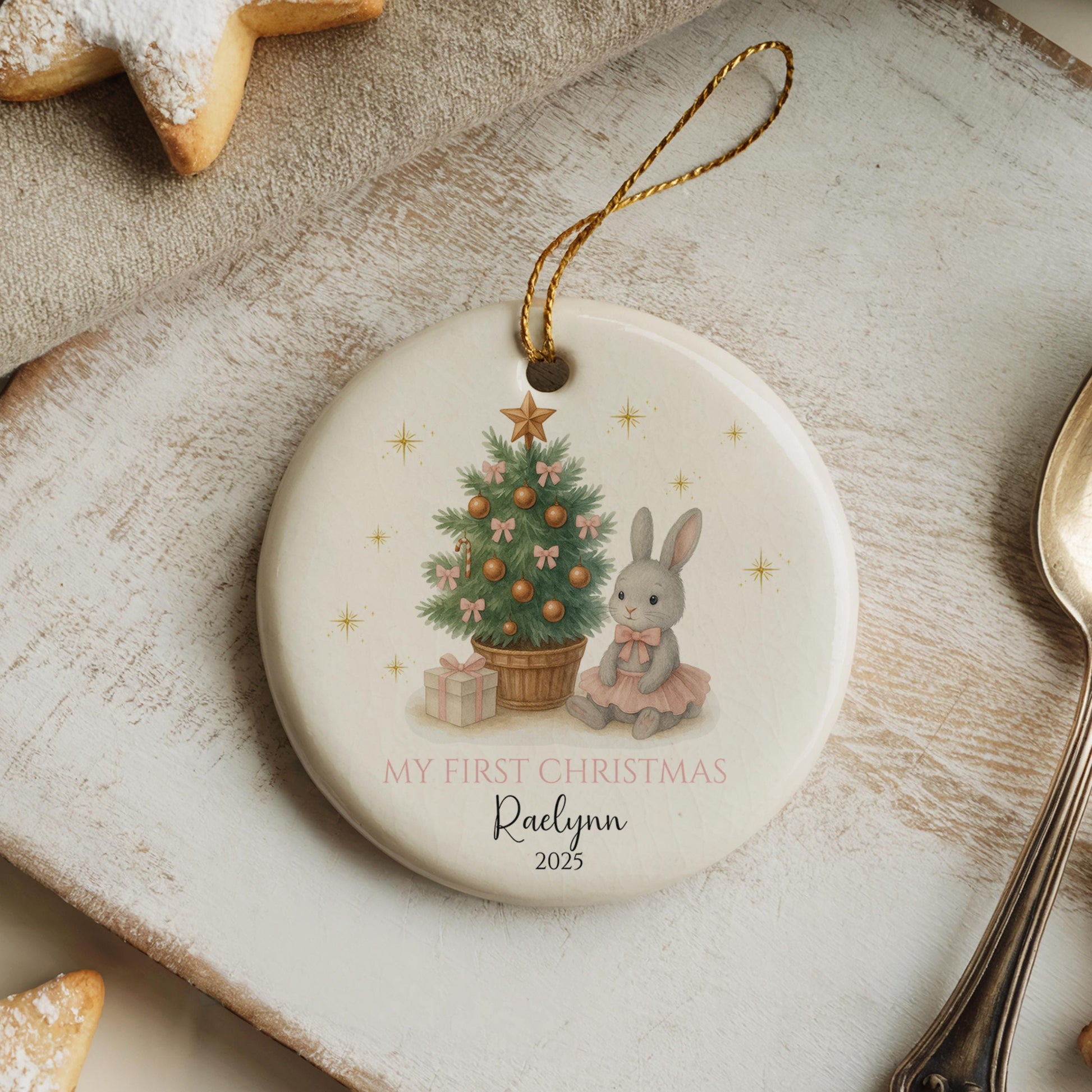 Babys First Christmas Ornament, Personalized Newborn Gift, Unique Baby Keepsake, Holiday Decoration, Baby Gift