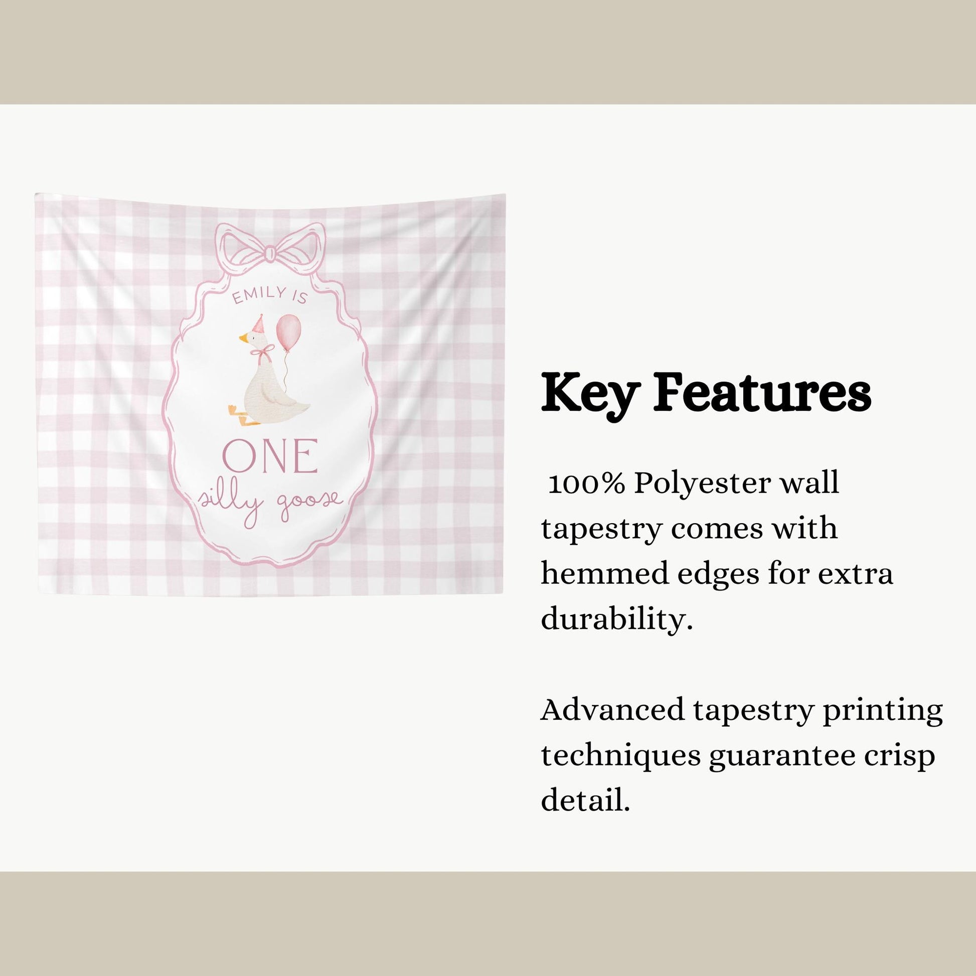One Silly Goose Birthday Personalized Banner 1st Birthday Silly Goose Party Decor Photo Backdrop Goose Custom Banner First Birthday Ideas