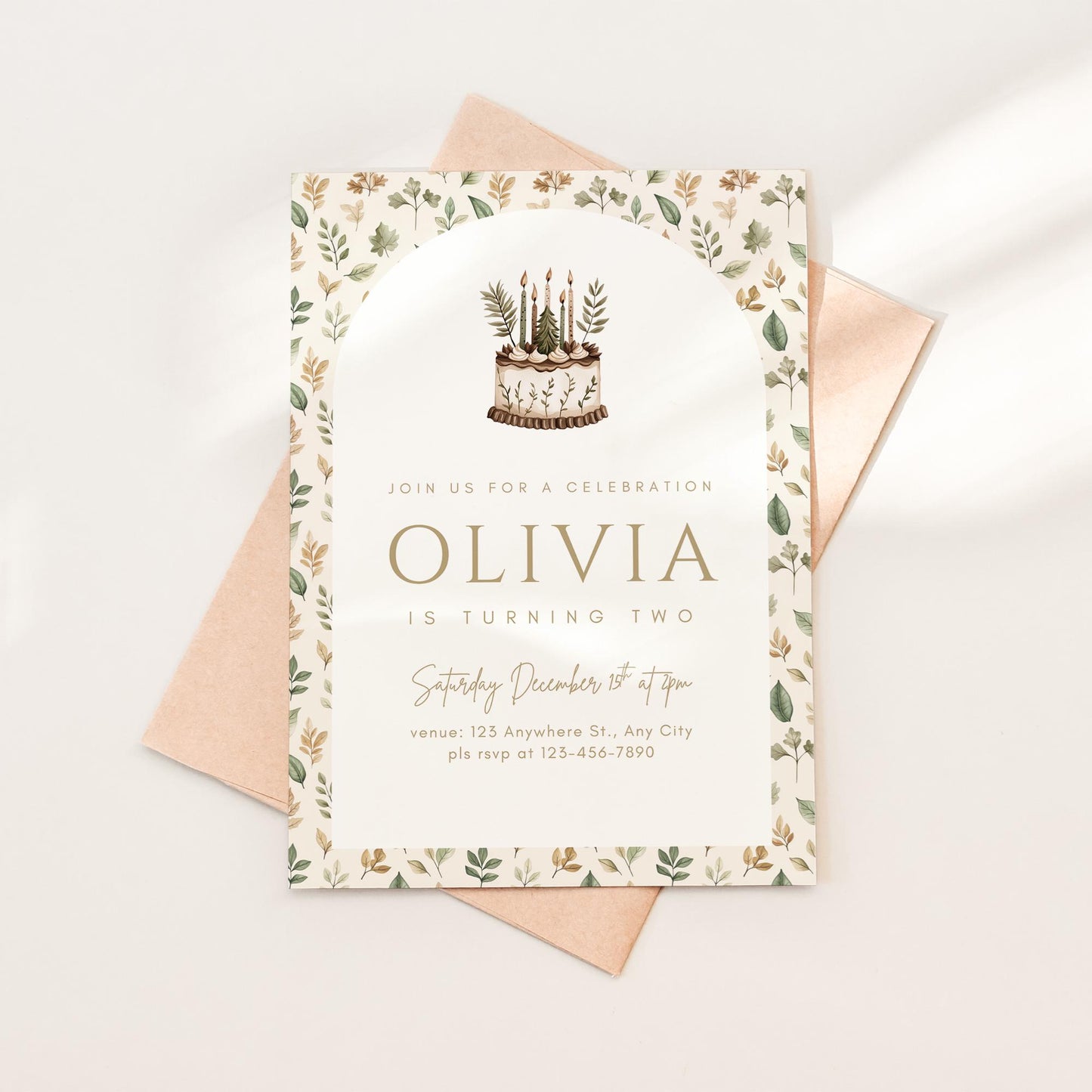 Boho Birthday Invitation Evite Woodland Birthday Invite Printable Template Editable Forrest Theme Party Decor Minimalist Boho Invitation