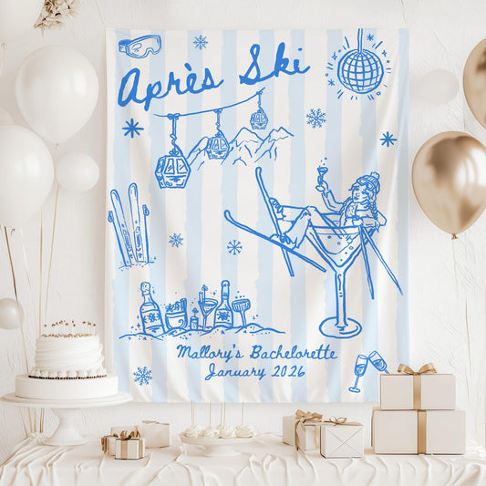 Après Ski Bachelorette Banner Apres Ski Banner Ski Bachelorette Banner Winter Bachelorette Photo Backdrop Apres Ski Bachelorette Decor