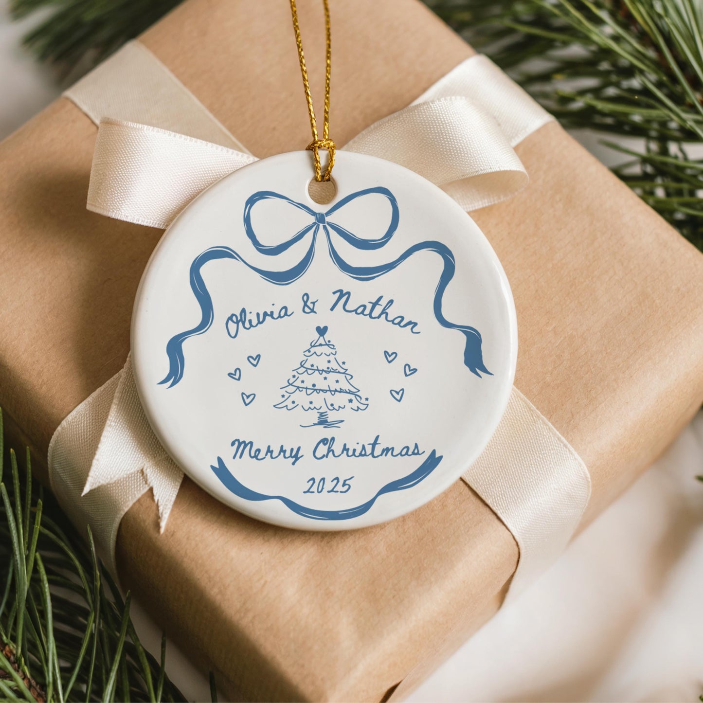 Personalized Couple Christmas Ornament Custom First Christmas Together Bauble New Couple Keepsake Gift For Couple Gift for Girlfriend