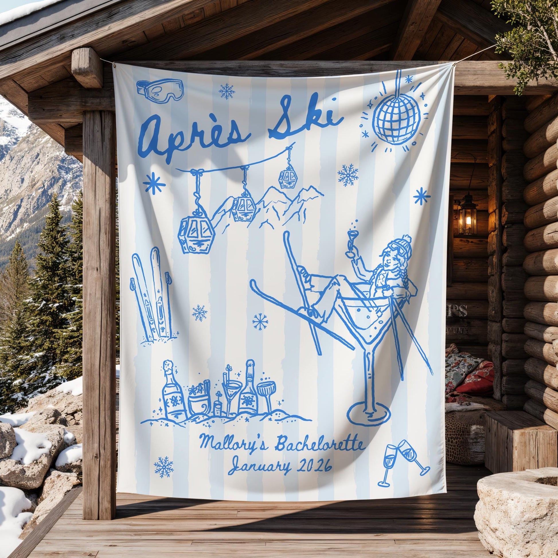 Après Ski Bachelorette Banner Apres Ski Banner Ski Bachelorette Banner Winter Bachelorette Photo Backdrop Apres Ski Bachelorette Decor