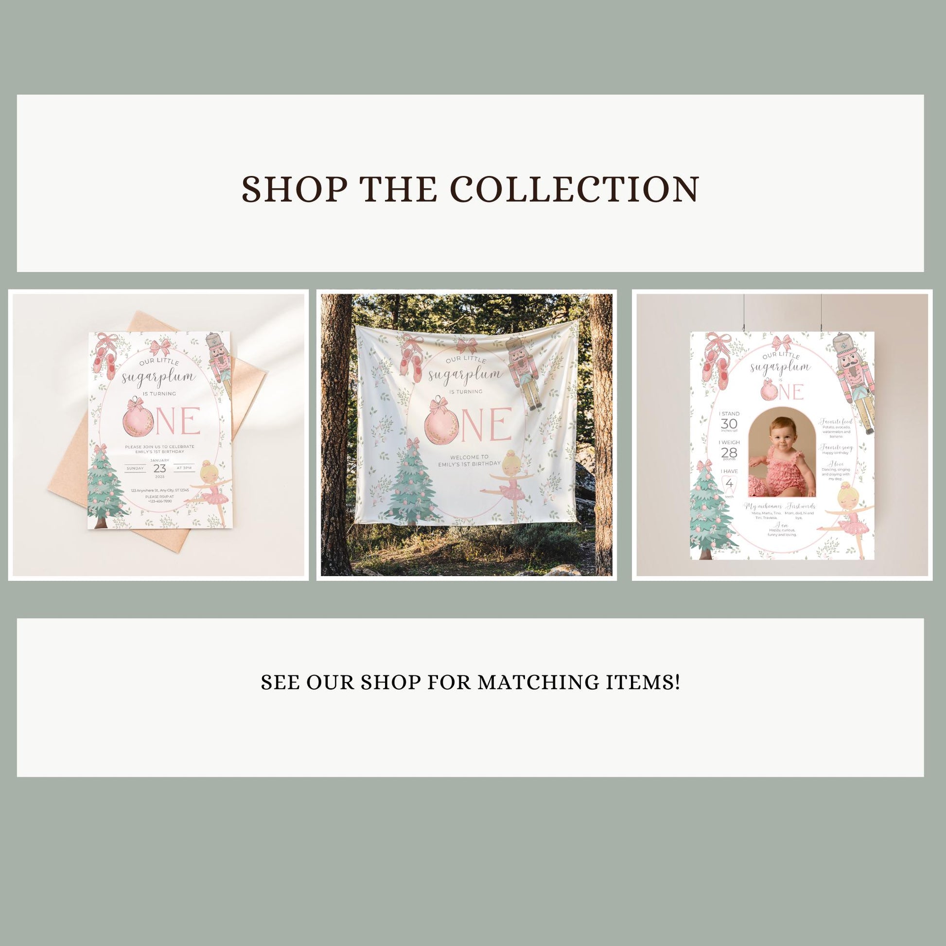 Nutcracker Ballet Birthday Favor Thank You Tag Template Download Sugarplum Fairy First Birthday Party Printable Favor Gift Tag 1st Birthday