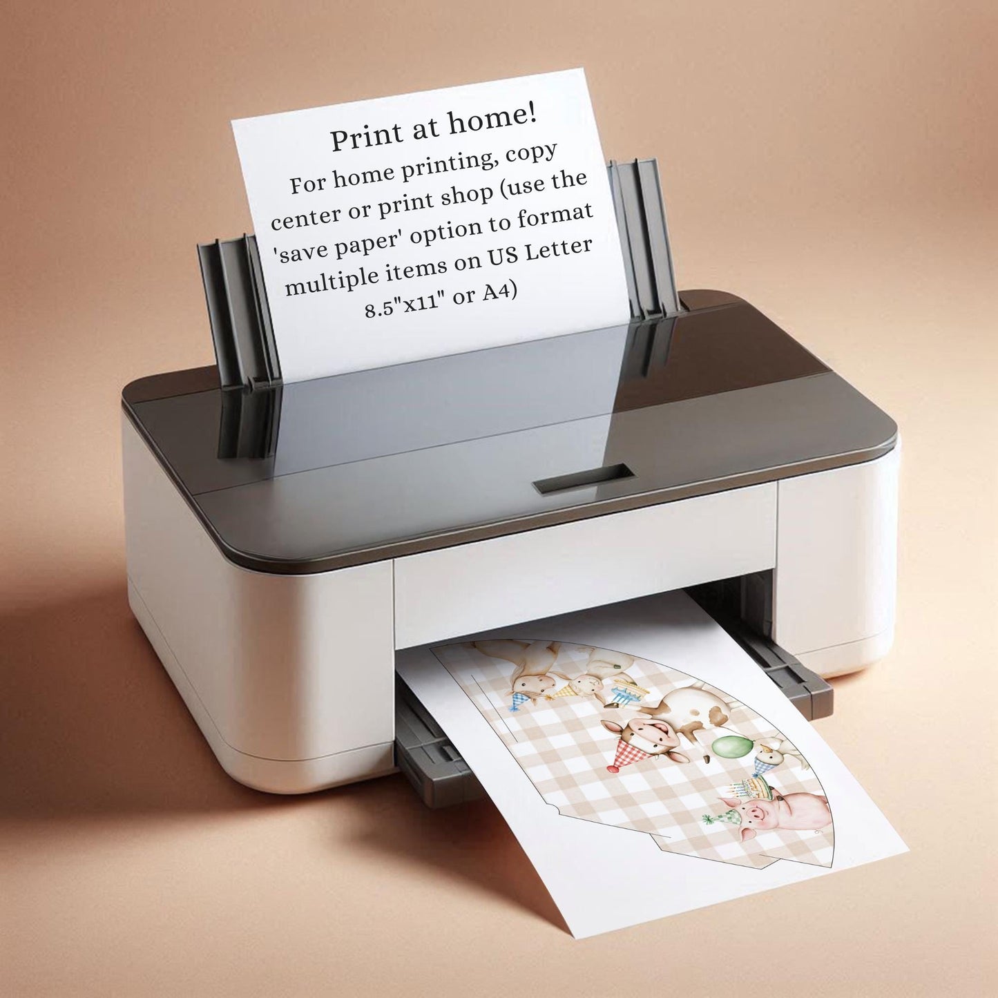 Farm Animal Party Hats Printable Birthday Decorations for Kids Party Animals Birthday Hat Instant Download Barnyard First Birthday Decor