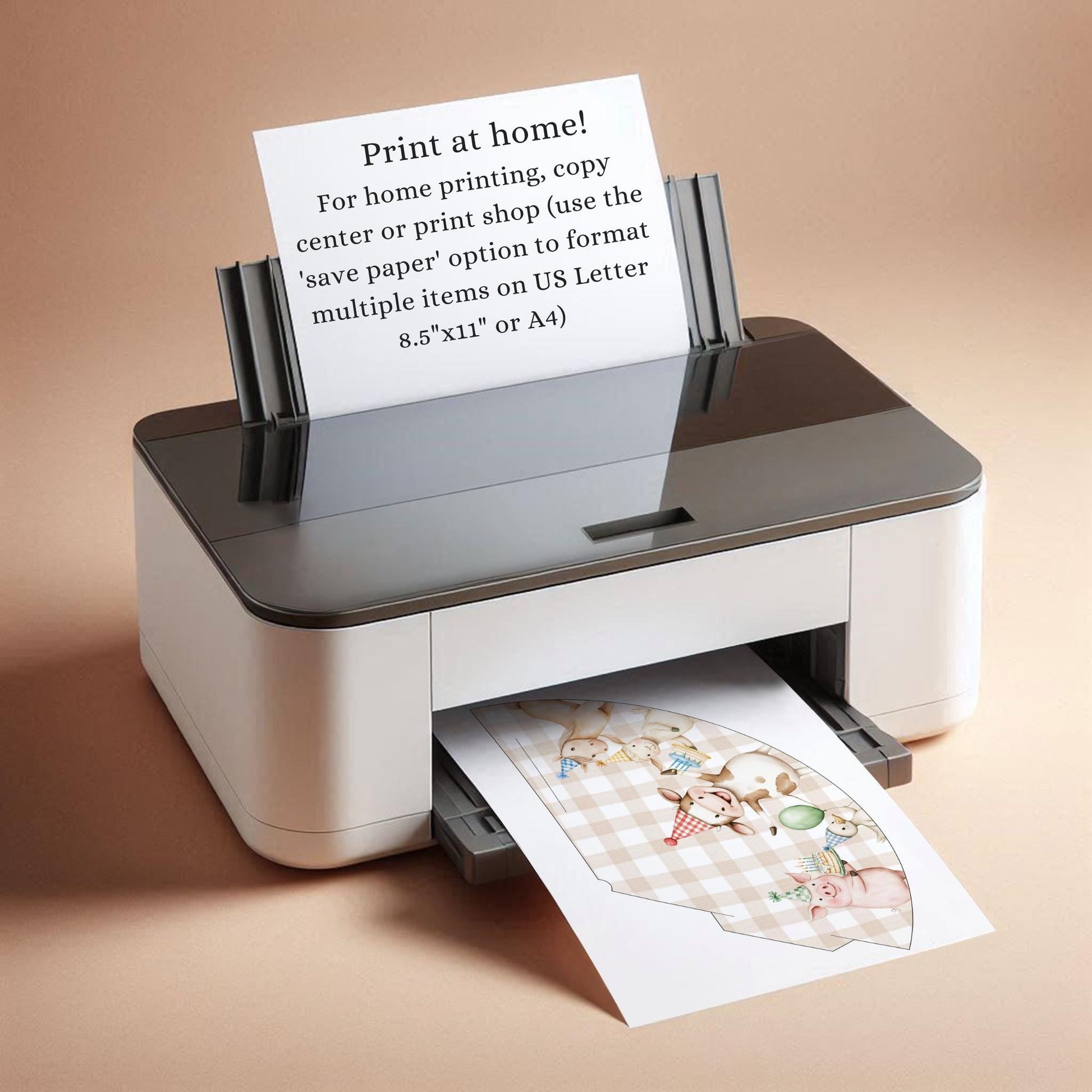 Farm Animal Party Hats Printable Birthday Decorations for Kids Party Animals Birthday Hat Instant Download Barnyard First Birthday Decor