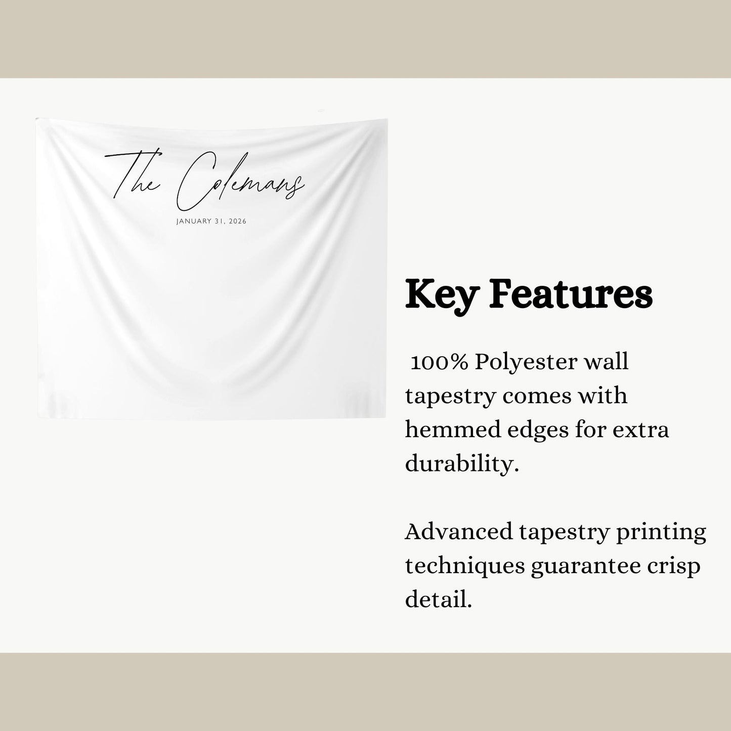 Fabric Wedding Sign Personalised Wedding Welcome Sign Fabric Sign Custom Linen Wedding Aisle Decor Boho Wedding Arch Decor