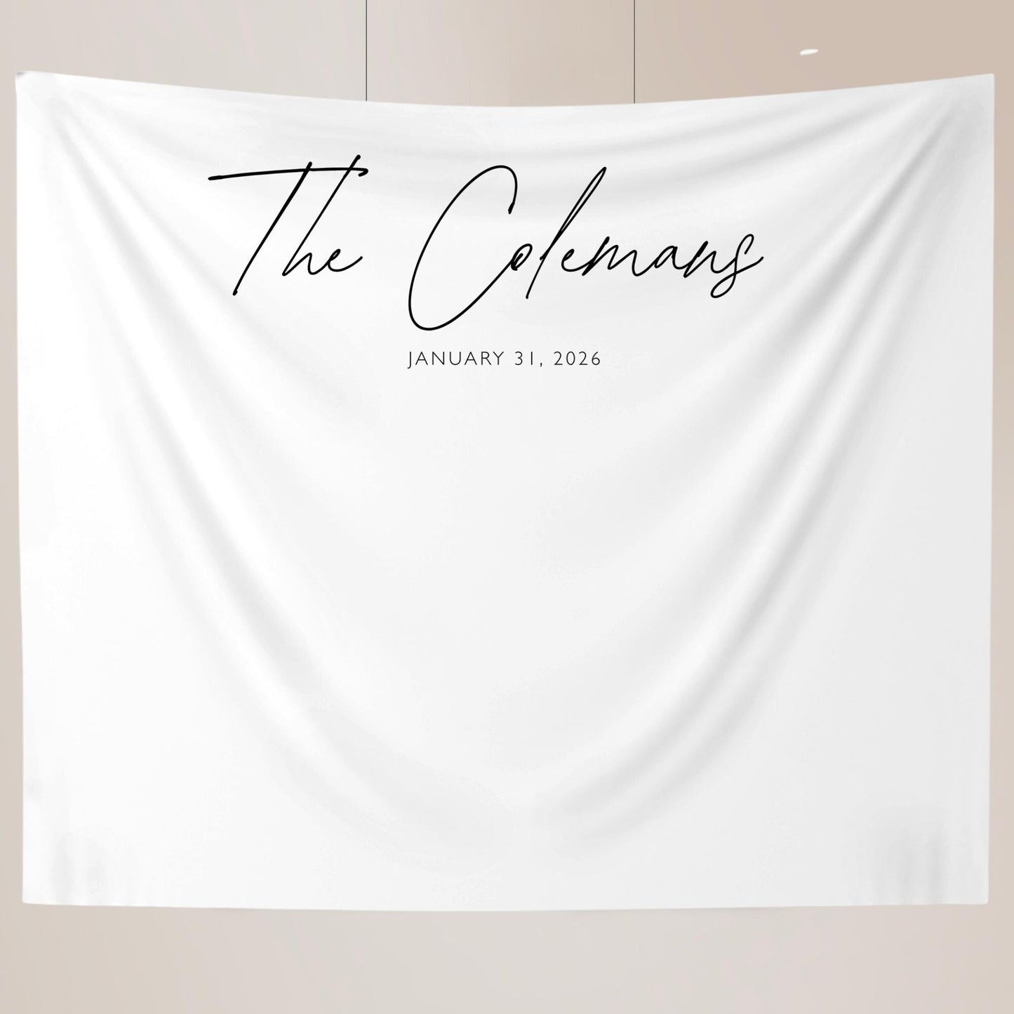 Fabric Wedding Sign Personalised Wedding Welcome Sign Fabric Sign Custom Linen Wedding Aisle Decor Boho Wedding Arch Decor