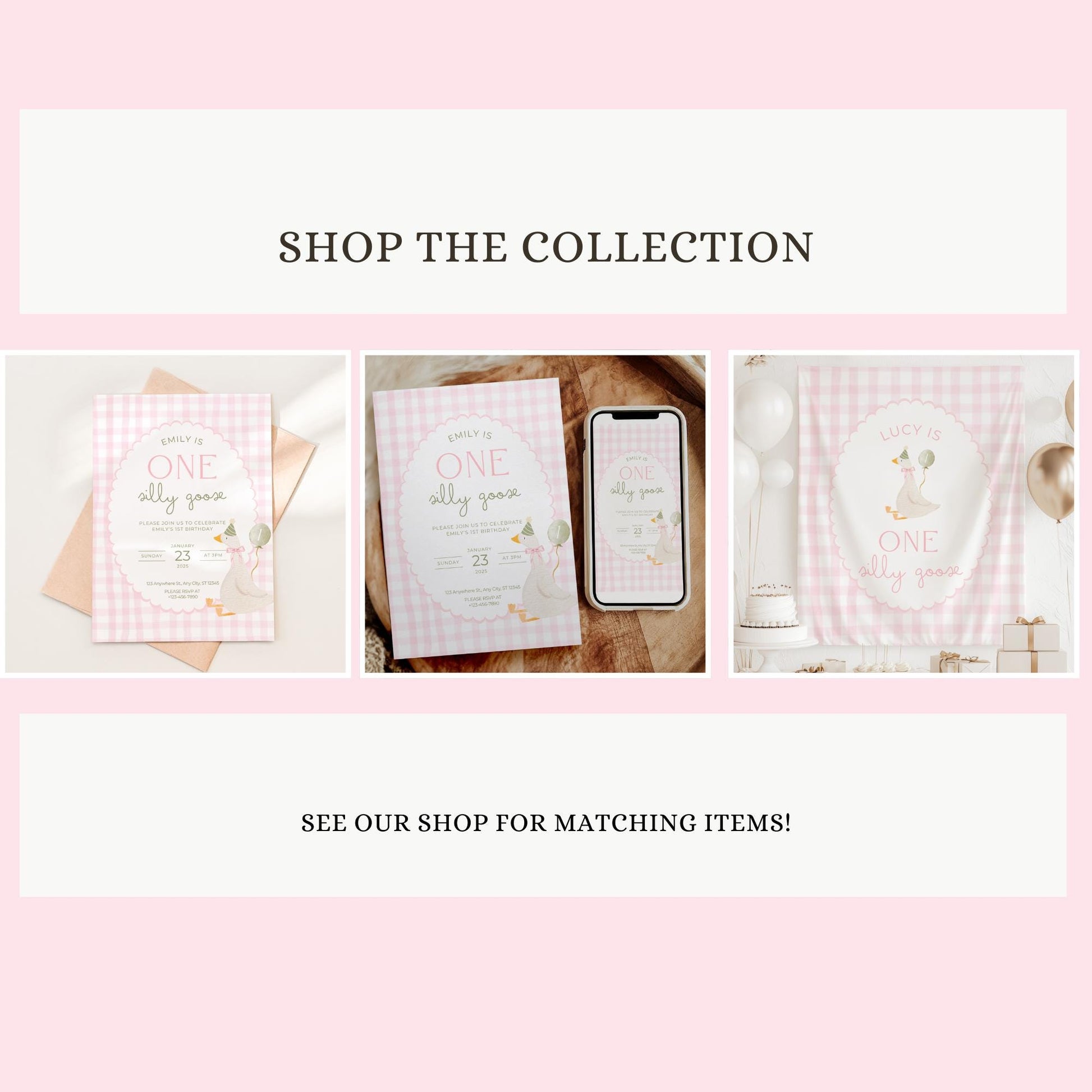 One Silly Goose Birthday Milestone Sign Editable Silly Goose Party Stats Sign 1st Birthday Photo Banner Milestone photo sign