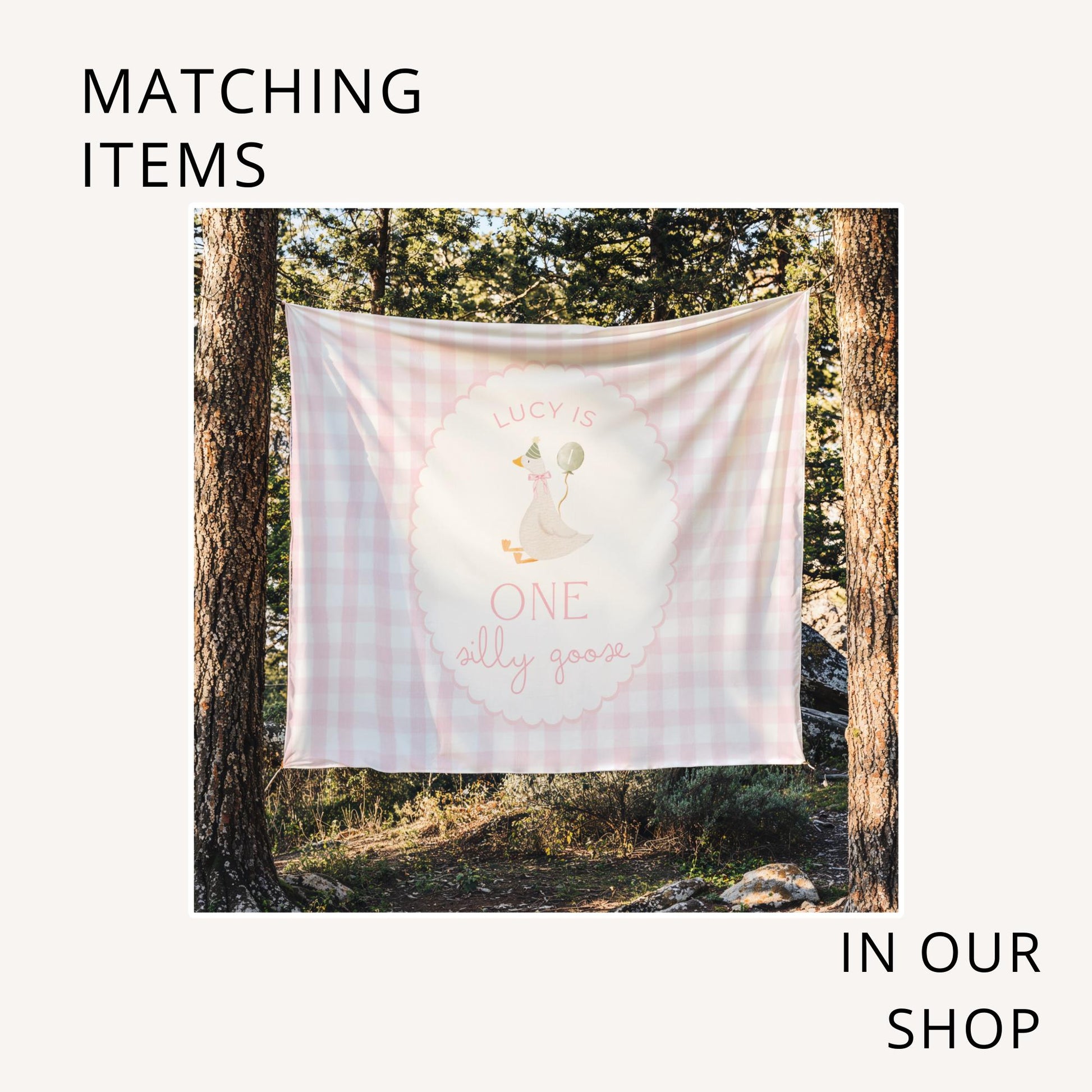 One Silly Goose Birthday Chip Bag Editable Silly Goose Party Chip Bag Label Silly Goose party favors Pink Gingham Goose Printable decor