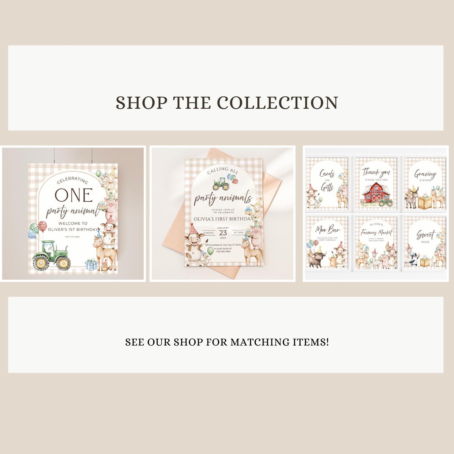 Farm Animal Party Hats Printable Birthday Decorations for Kids Party Animals Birthday Hat Instant Download Barnyard First Birthday Decor