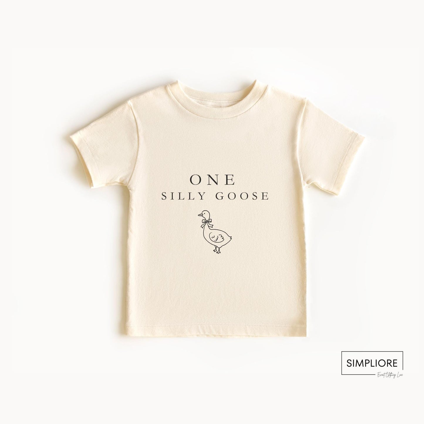 One Silly Goose Birthday Shirt Custom 1st Birthday Family Matching Shirts Funny Goose Party Outfit Personalized First Birthday Tee