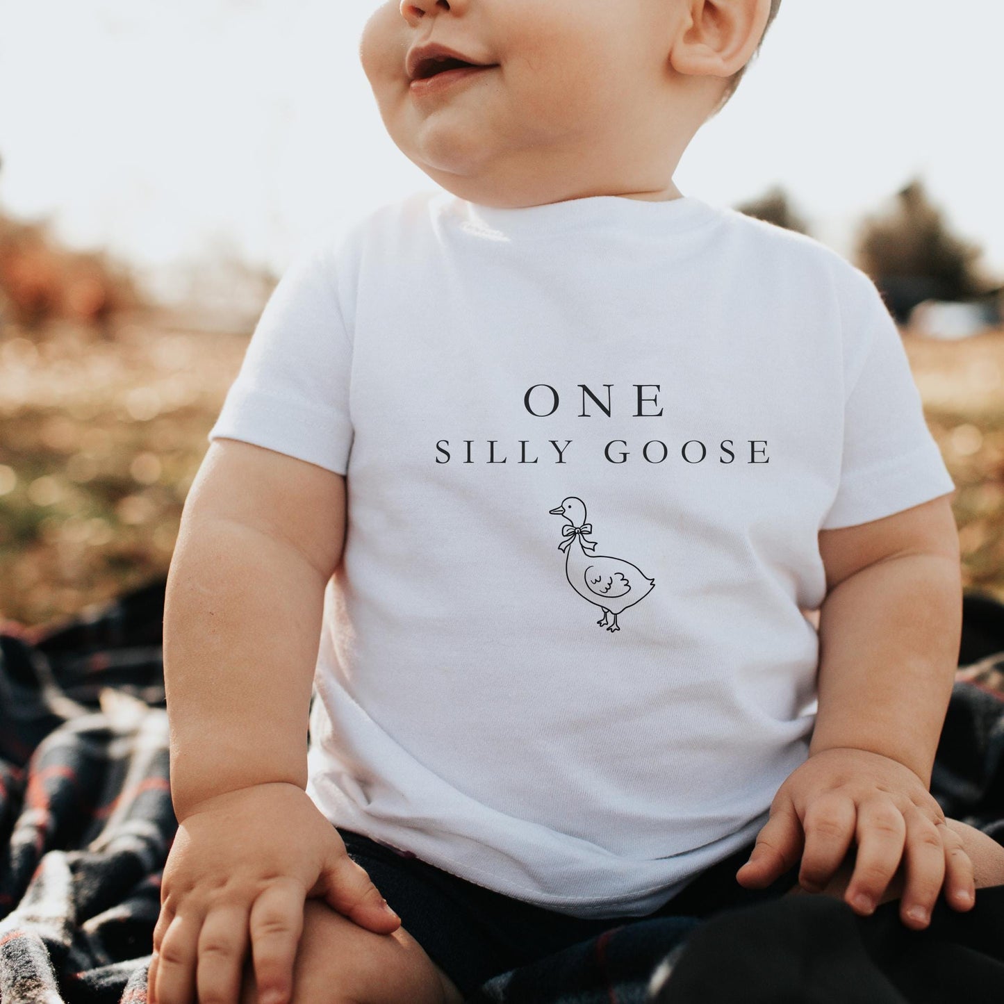 One Silly Goose Birthday Shirt Custom 1st Birthday Family Matching Shirts Funny Goose Party Outfit Personalized First Birthday Tee