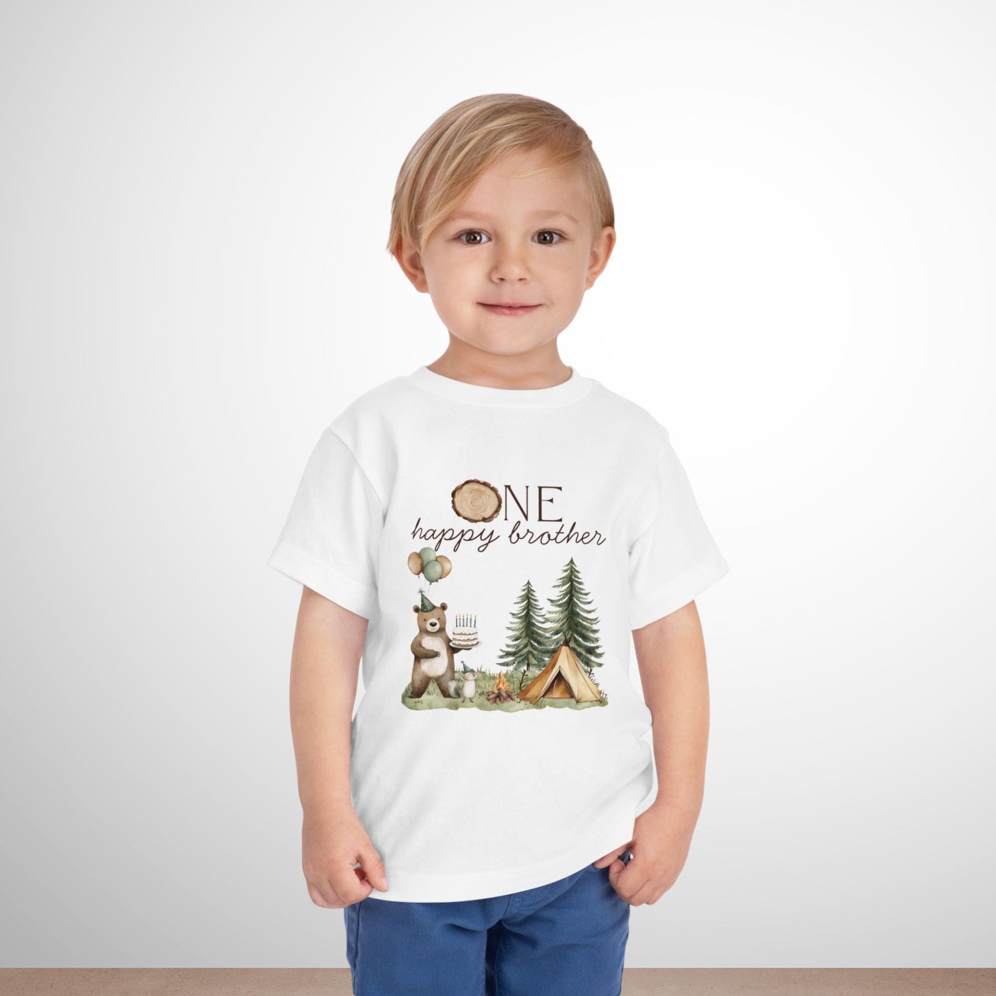 One Happy Camper Birthday Shirt Camping 1st Birthday Outfit for birthday photos Happy Camper 1st Birthday Match Family Shirt