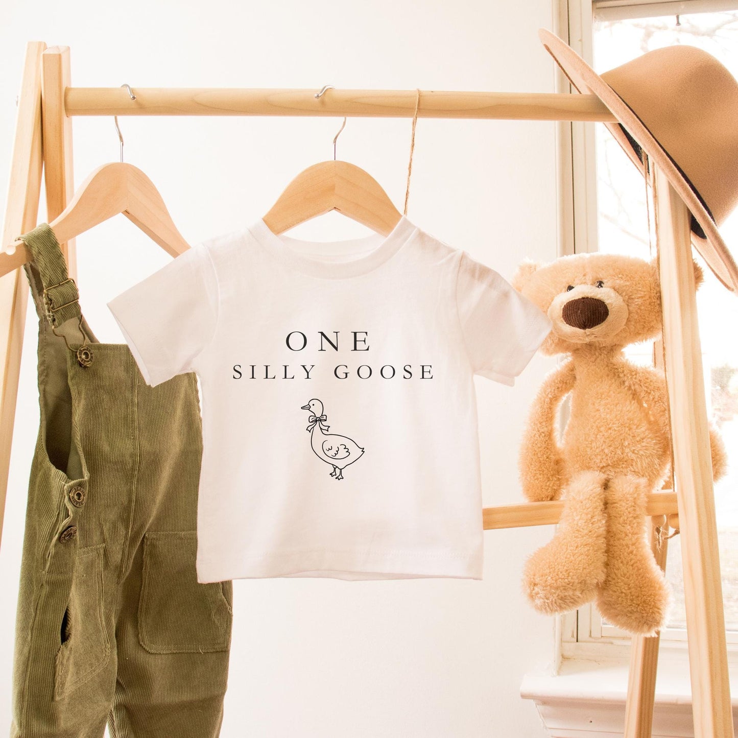 One Silly Goose Birthday Shirt Custom 1st Birthday Family Matching Shirts Funny Goose Party Outfit Personalized First Birthday Tee