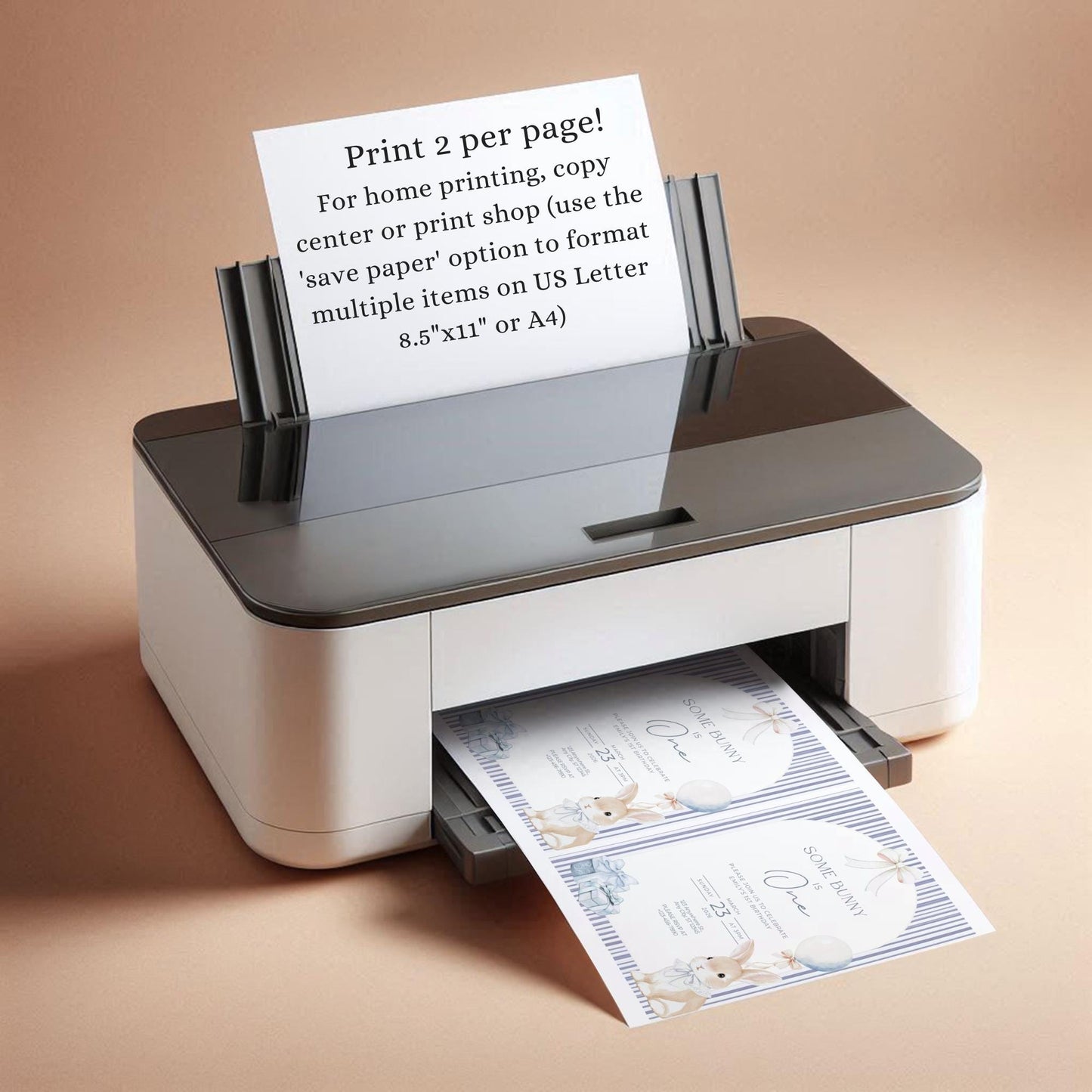 Some Bunny is One Birthday Invitation Bunny Birthday Invite Easter Birthday Coquette Bunny First birthday Rabbit Birthday Invite