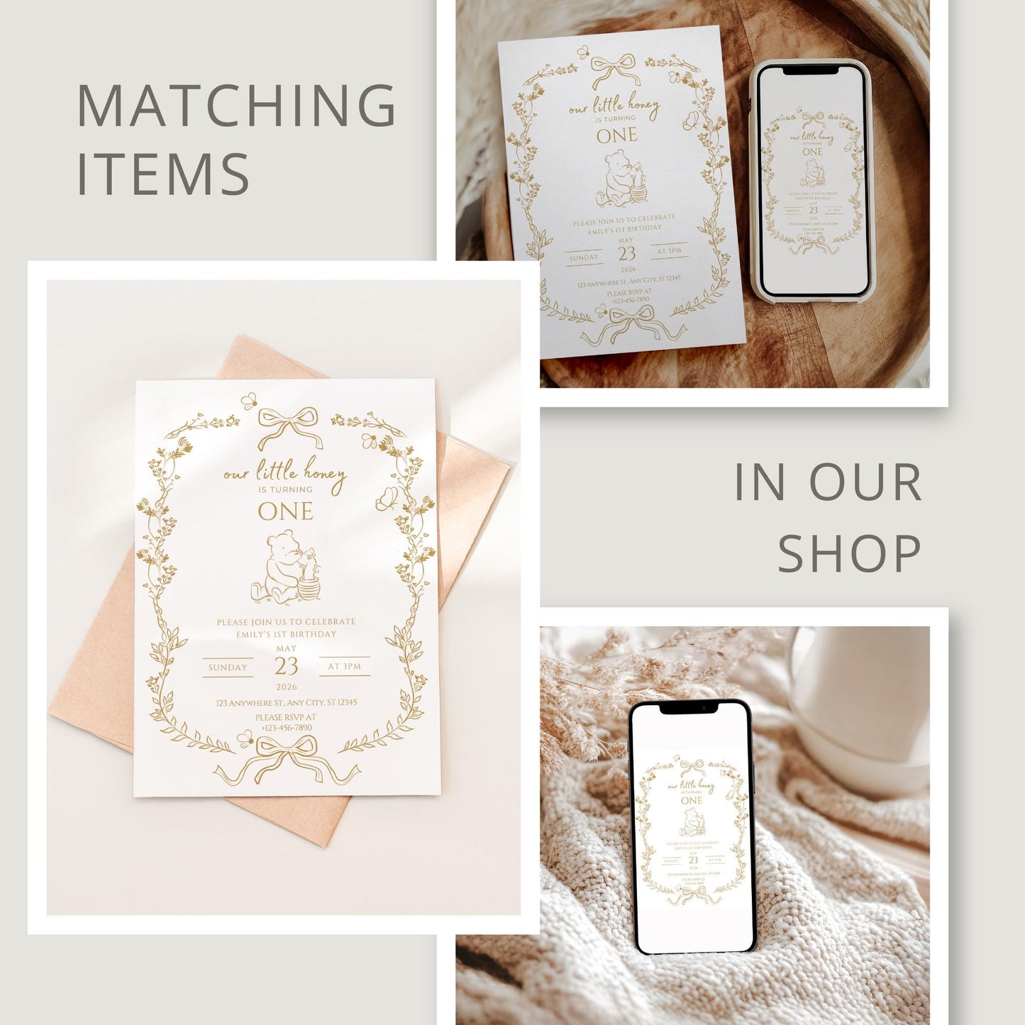 Bee First Birthday Banner Our Little Hunny Floral Bee Sign Honey 1st Bee Day Birthday Welcome Sign Bumblebee First Birthday Tapestry