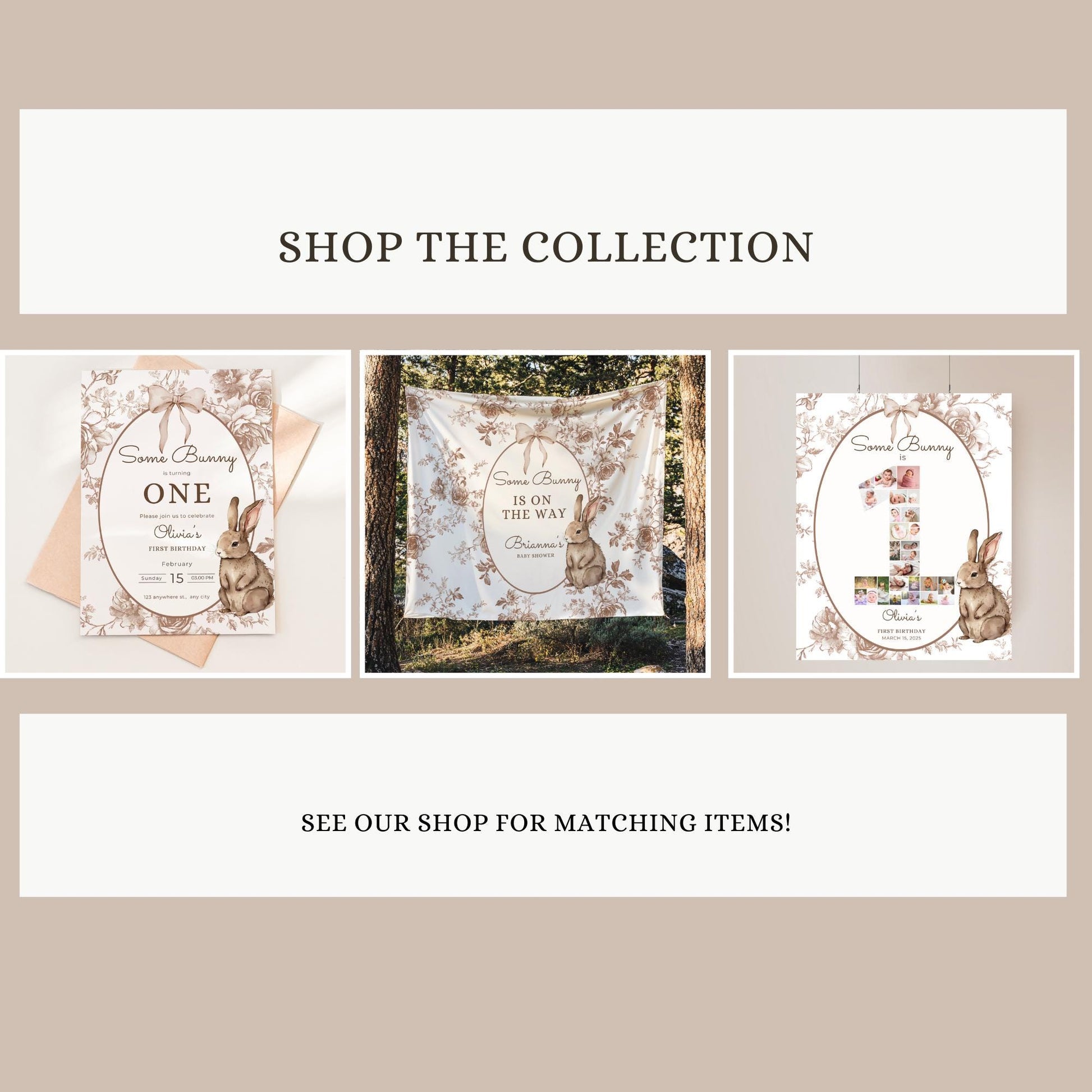 Some Bunny is One First Birthday Sign Stats Poster Editable Bunny 1st Birthday Monthly Banner Vintage Floral Rabbit Photo Milestone sign