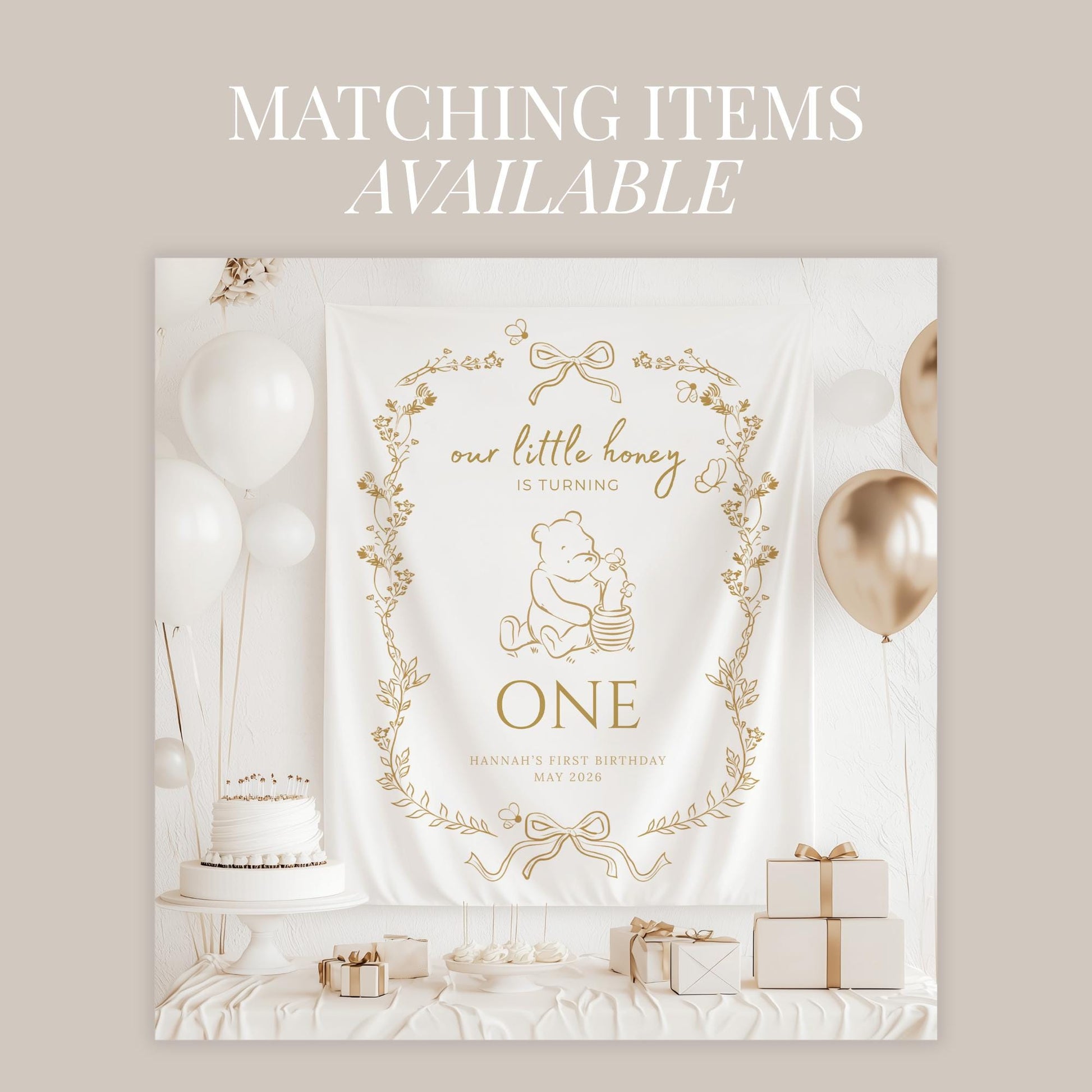 Bee First Birthday Invitation Our Little Hunny Floral Bee Birthday Invite Honey 1st Bee Day Birthday Evite Bumblebee First Birthday