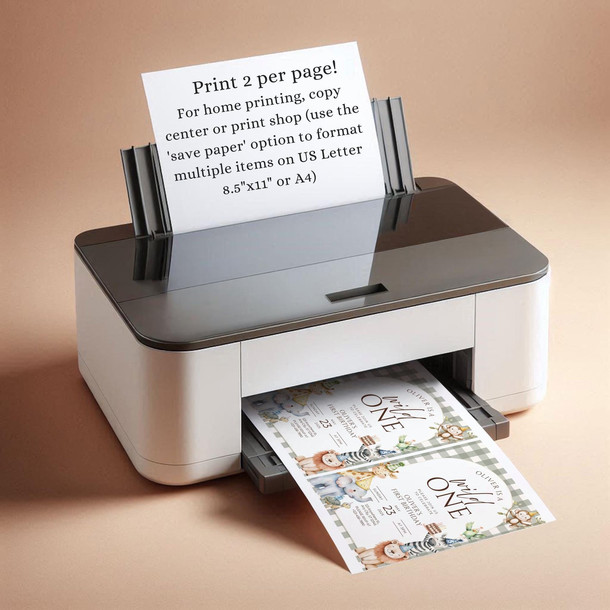 Wild One Birthday Invitation Safari Animal Birthday Invitation 1st Birthday Invite Zoo First Birthday Jungle Party Calling all party animals