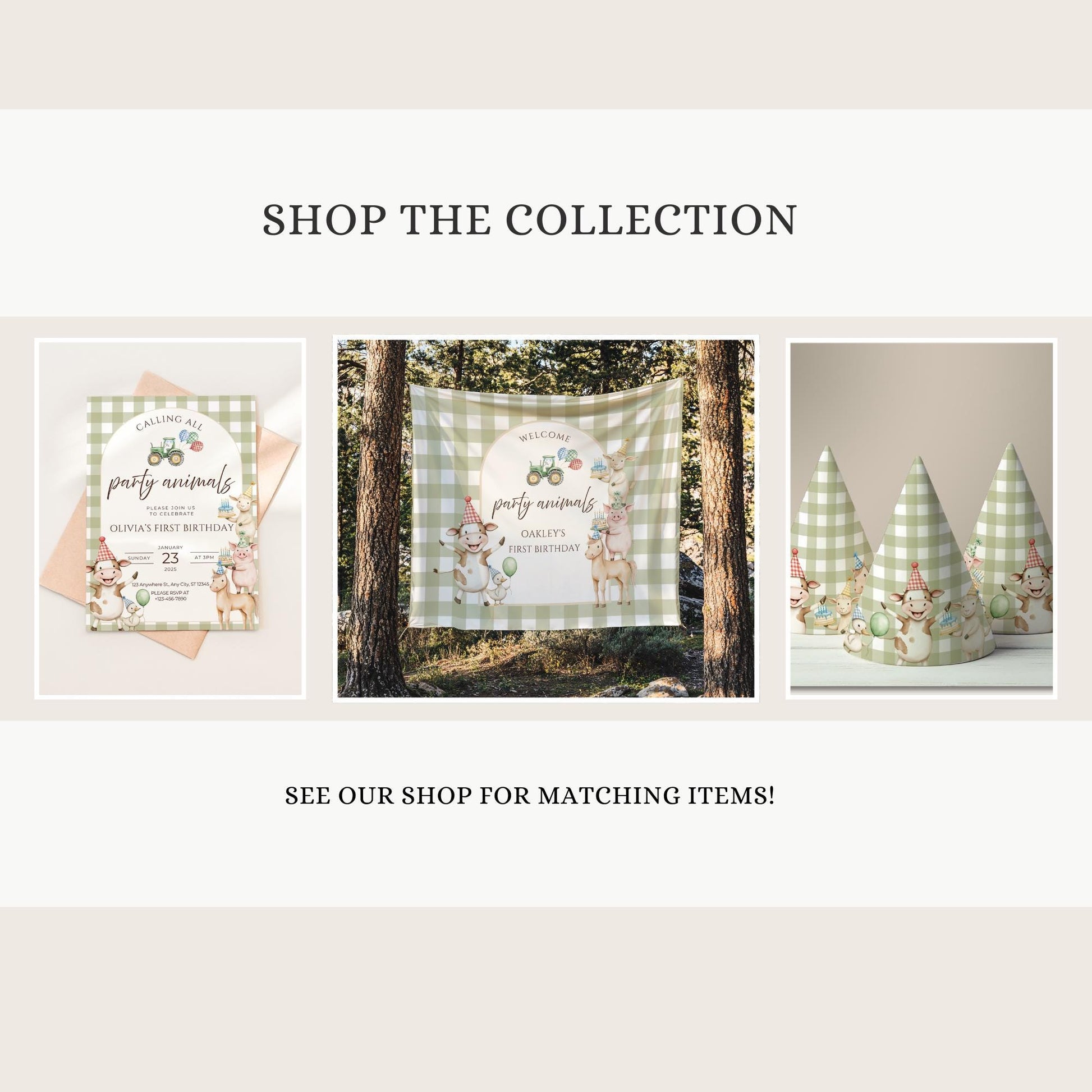 Farm Animal Birthday Time Capsule Sign Barnyard Theme First Birthday Party gender neutral 1st Birthday Party Animals Party Guest Book sign