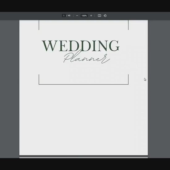 Wedding planner book personalized, Wedding Planner Printable, Digital Wedding Planner Pages, Goodnotes, PDF, letter, half, A4 ,A5