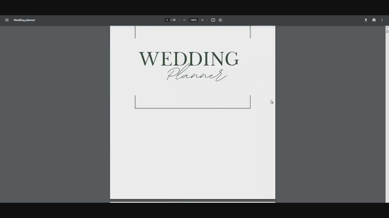 Wedding Planner book, Wedding Planner Printable, Digital Wedding Planner Pages, Goodnotes, Wedding Planner PDF, letter, half, A4 ,A5